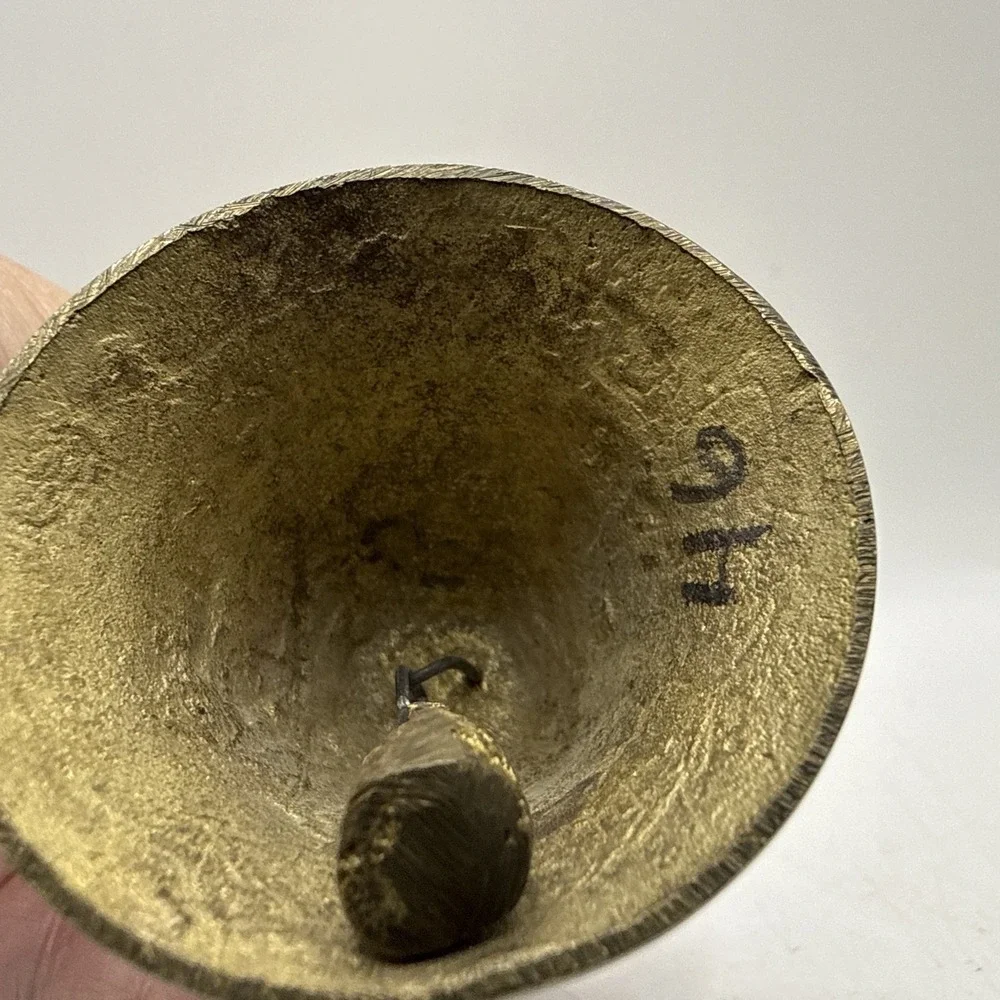 Vintage Antique Brass Bell Monk‎ Priest Worship Prayer RARE